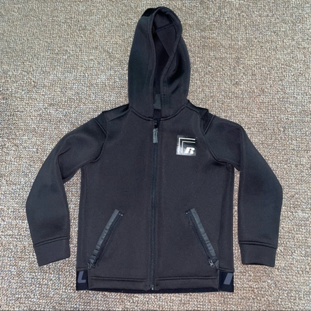 Russell Dri-Power 360 Athletic Black Hooded Jacket Youth